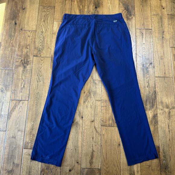Vineyard Vines Fairway Pants Men 34x30 Navy Golf Performance Stretch Preppy - Picture 7 of 7
